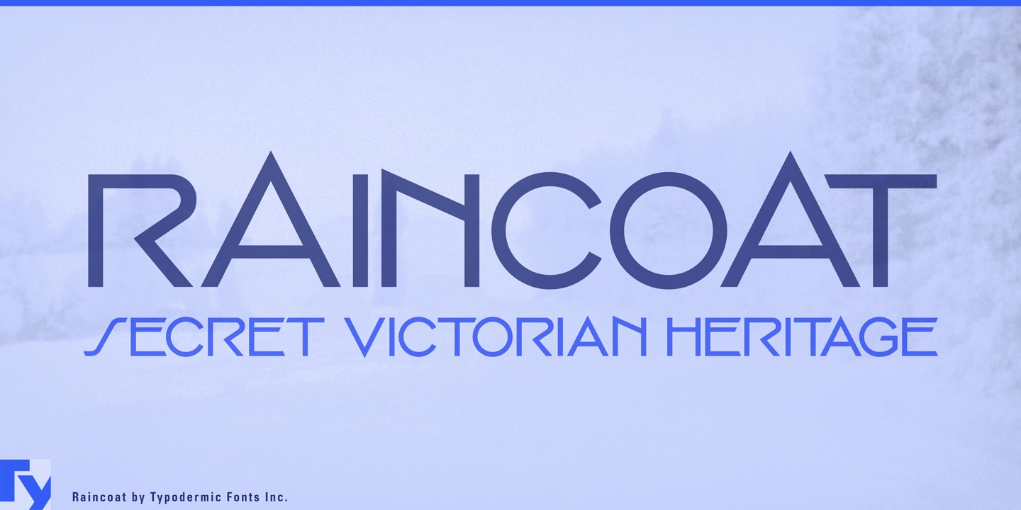 フォント Raincoat